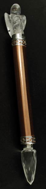 Quartz Angel Copper wand 6 1/2